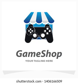 Game Shop Logo Design Template