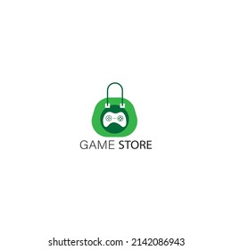 Game shop logo design vector