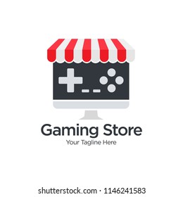 Game Shop Logo Template Design Vector