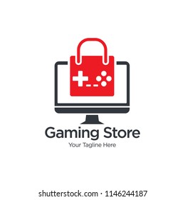 Game Shop Logo Template Design Vector