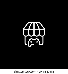 Game Shop / Game Store,Market Logo Vector Symbol.Game Joystick and Store