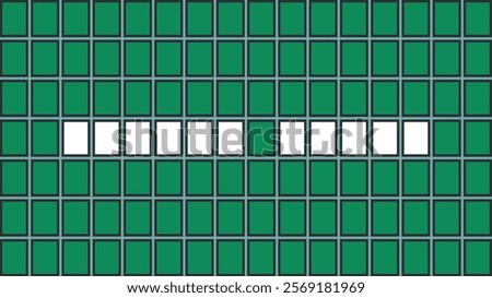 Game show board featuring a grid of tiles with a horizontal row of white highlights.