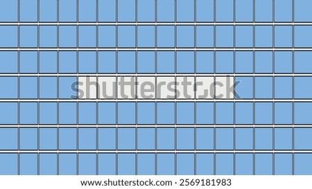 Game show board featuring a grid of tiles with a horizontal row of white highlights.