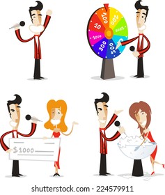 Game Show Host Illustrations Set