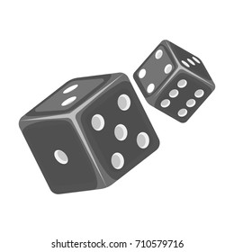 Game single icon in monochrome style.Game, vector symbol stock illustration web.