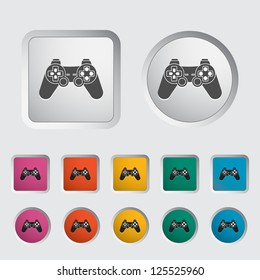 Game single icon. Vector illustration.