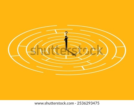 Game solving. Businessman in maze problem