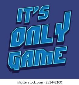 Game sport typography, t-shirt graphics, vectors