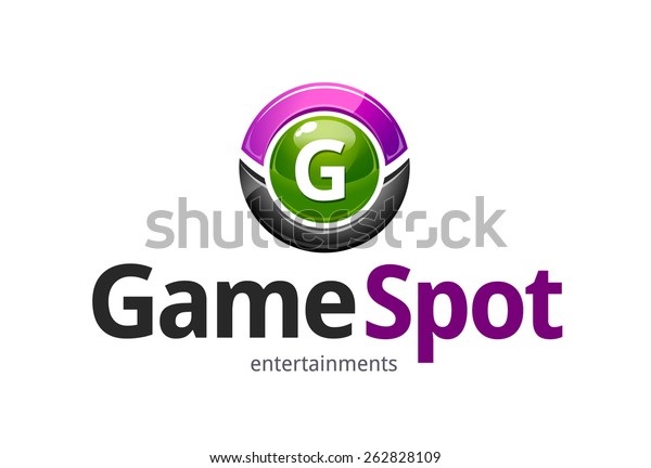 Game Spot Logo Design Template Abstract Stock Vector (Royalty Free