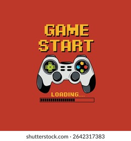Jogo Iniciar o Carregamento do Console gamepad vetor graphic