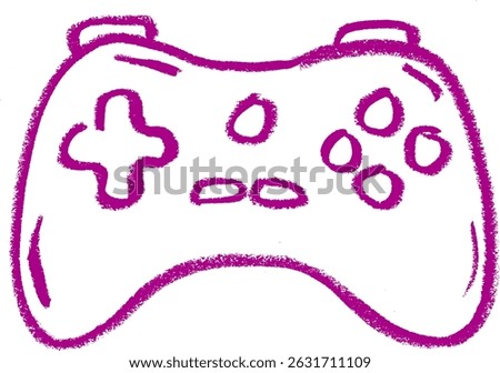 Game Stick Crayon Chalk Drawing Vector