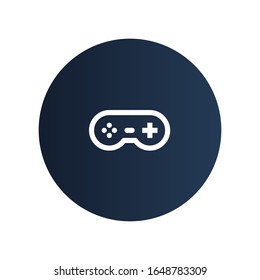 Game stick icon with circle background