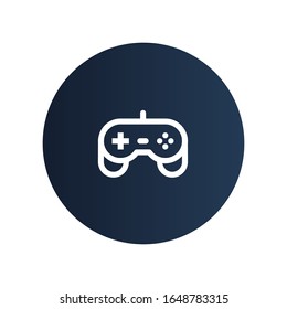 Icono de palo de juego con fondo de círculo