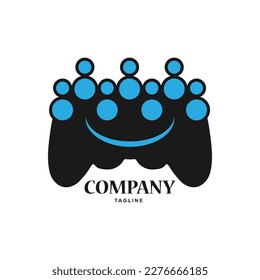 game stick logo vector in modern style, suitable for gaming companies and gamers community.