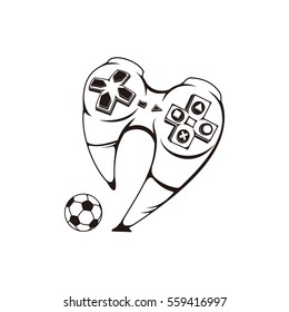 game stick playing soccer
