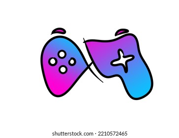 game stick vector design for logos, illustrations and graphic design support