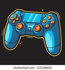 Game Stick Vector Illustration on Separated Background