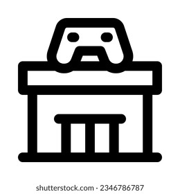 icono de la tienda de juegos para tu sitio web, móvil, presentación y diseño de logotipo.