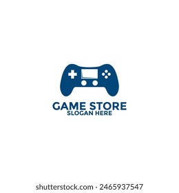 game store logo design template, game pad or game controller logo icon