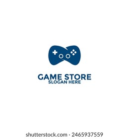 game store logo design template, game pad or game controller logo icon
