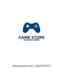 game store logo design template, game pad or game controller logo icon