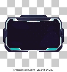 Game stream frames. Glow theme for live conference of gaming streamers, hud frame twitch streaming media gamer broadcast webcam box video screen, garish vector illustration of game screen futuristic
