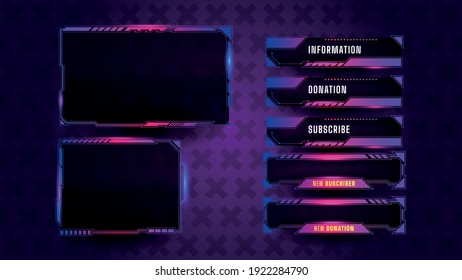 Game streaming panel layout game