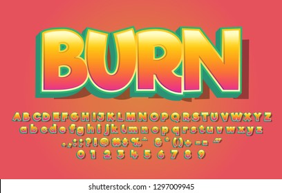Game style alphabet vector design 