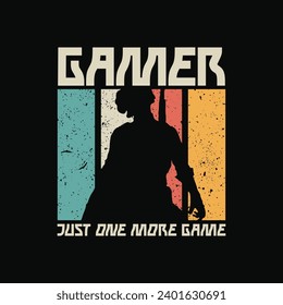 Game stylish t-shirt and apparel abstract design. Vector print, typography, poster