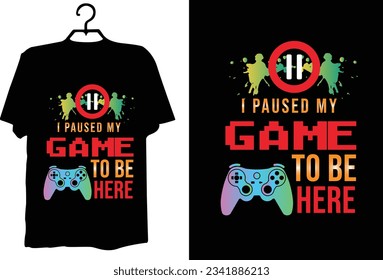 Game t shirt design vector