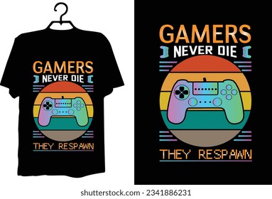 Game t shirt design vector