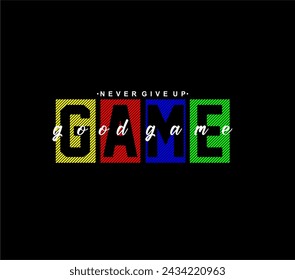 Spiel T-Shirt Design Vektor, Varsity T-Shirt Designs, Slogan T-Shirt Design