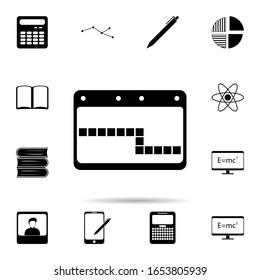 icono de tableta de juego. Conjunto universal de vida universitaria para el diseño y desarrollo de sitios web, desarrollo de aplicaciones