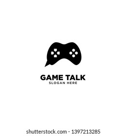 Game Talk Logo Design Vector