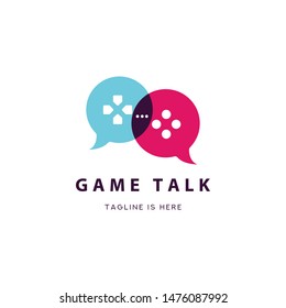 Game Talk Logo Icon Design Illustration