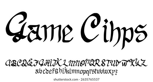 game teks on background vector