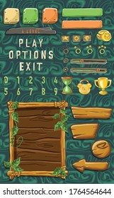 Game template with elements of game objects