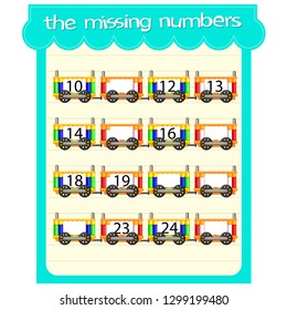 Game templates with missing numbers