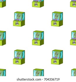 Game terminal with toys. Terminal single icon in cartoon style isometric vector symbol stock illustration web.