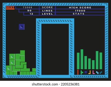 the game tetris widescreen texture