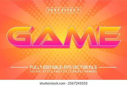 Game text editable style effect