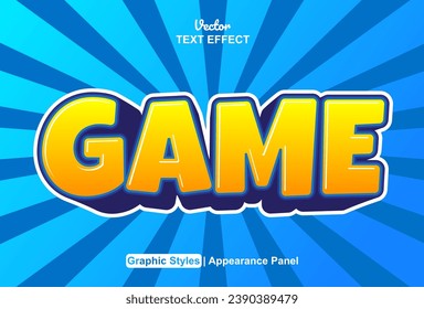 efecto de texto de juego estilo gráfico color naranja modificable.