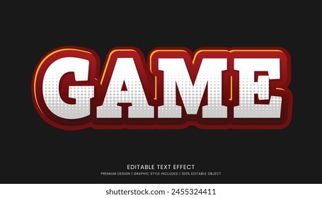 game text effect template editable design for business logo and brand