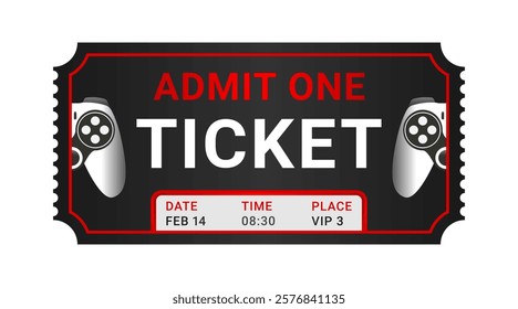 Game themed ticket or coupon