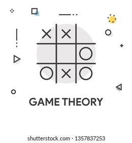 Game Theory Colored Line Icon