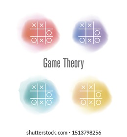 GAME THEORY AND ILLUSTRATION ICON CONCEPT