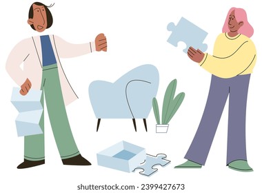 Game therapy vector illustration. Creative game design enhances educational value games and encourages creativity Educational games blend entertainment and learning, fostering enjoyable educational