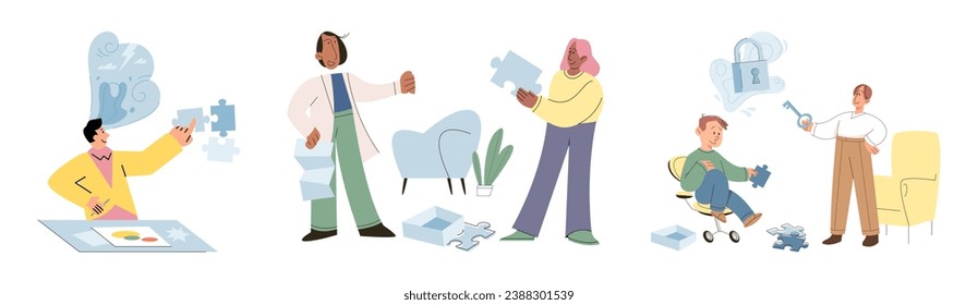 Game therapy vector illustration. The game therapy metaphor sheds light on transformative potential games in therapeutic settings Professionals in game therapy employ their expertise to facilitate