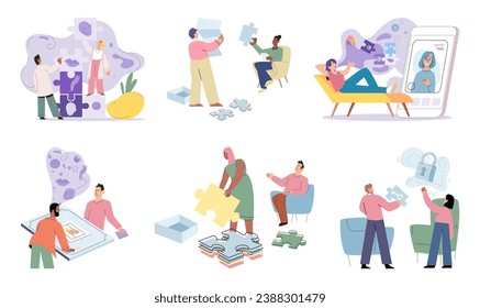 Game therapy vector illustration. Training through game-based learning fosters active engagement and practical skill development Patients can benefit from game-based teaching methods to enhance