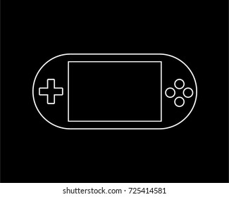 game thin line icon illustration design